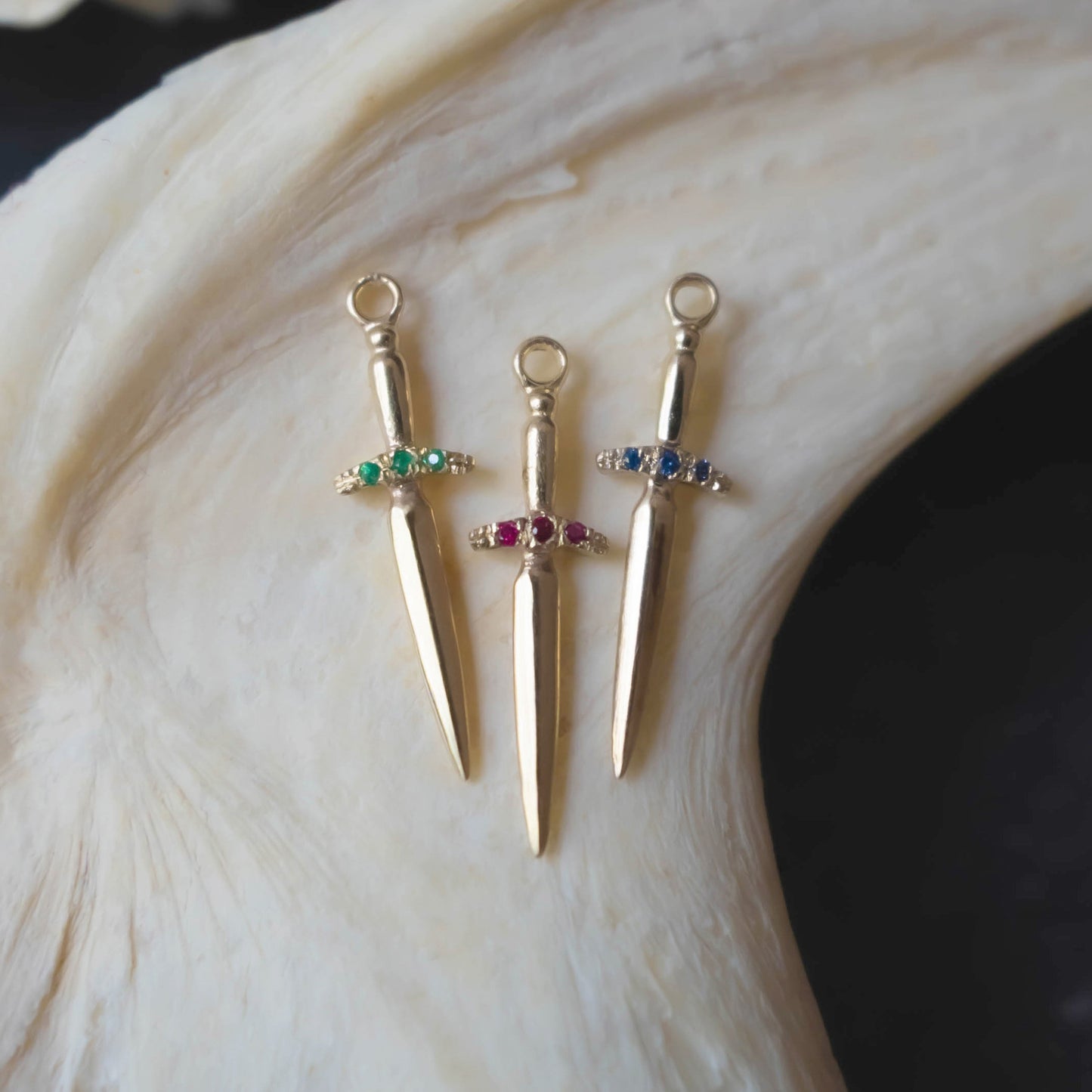 Diamond Dagger Earring - 14k Yellow Gold - Futaba Hayashi