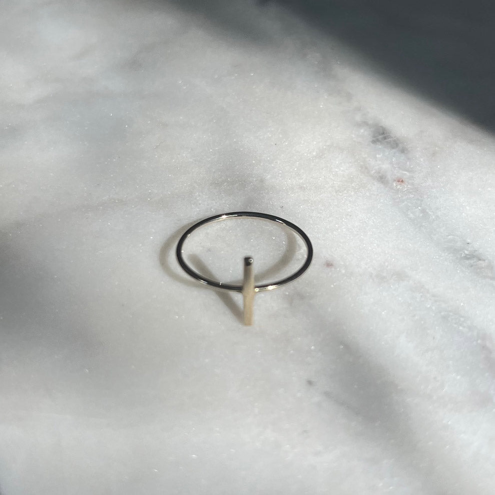 Bar Ring - 14K Gold - Futaba Hayashi