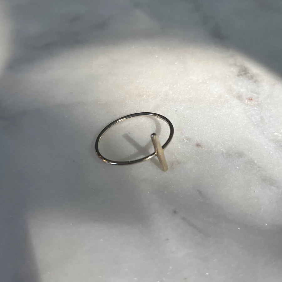 Bar Ring - 14K Gold - Futaba Hayashi