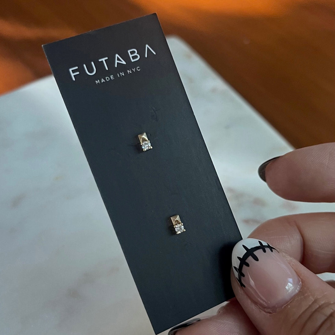Debbie Spike and Diamond Earring (Prototype) - 14K Yellow Gold - Futaba Hayashi