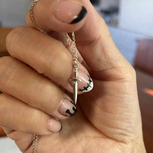 Small Dagger Necklace in Sterling Silver - Futaba Hayashi