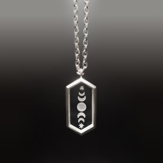 Quartz Intaglio Necklace - Sterling Silver