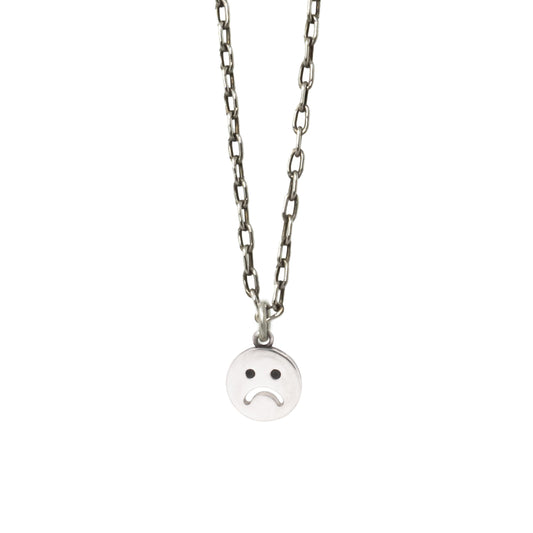 Sad Face Necklace - Sterling Silver - Futaba Hayashi