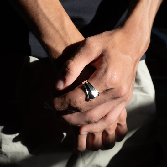 Armor Ring Medium - Sterling Silver