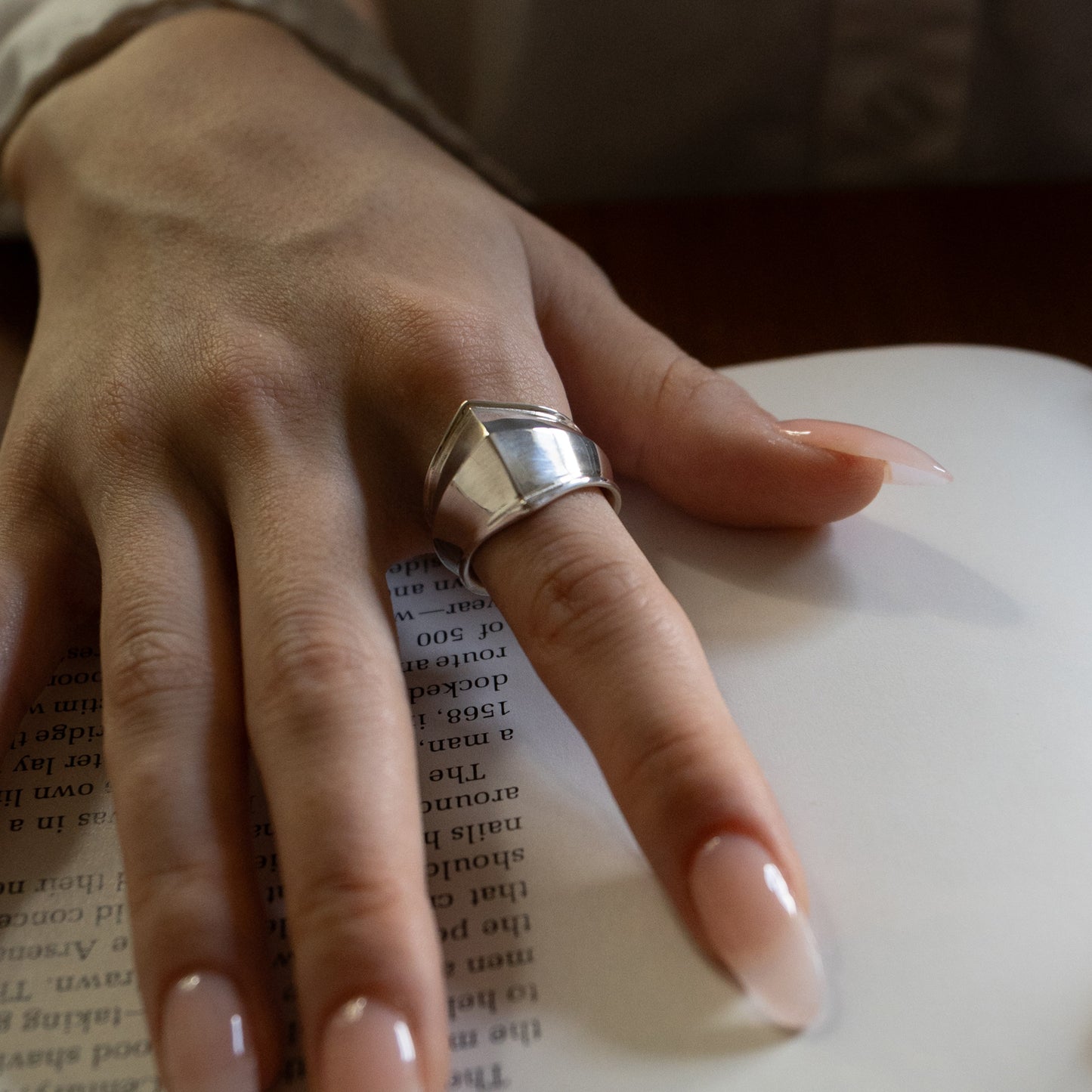 Armor Ring Wide - Sterling Silver