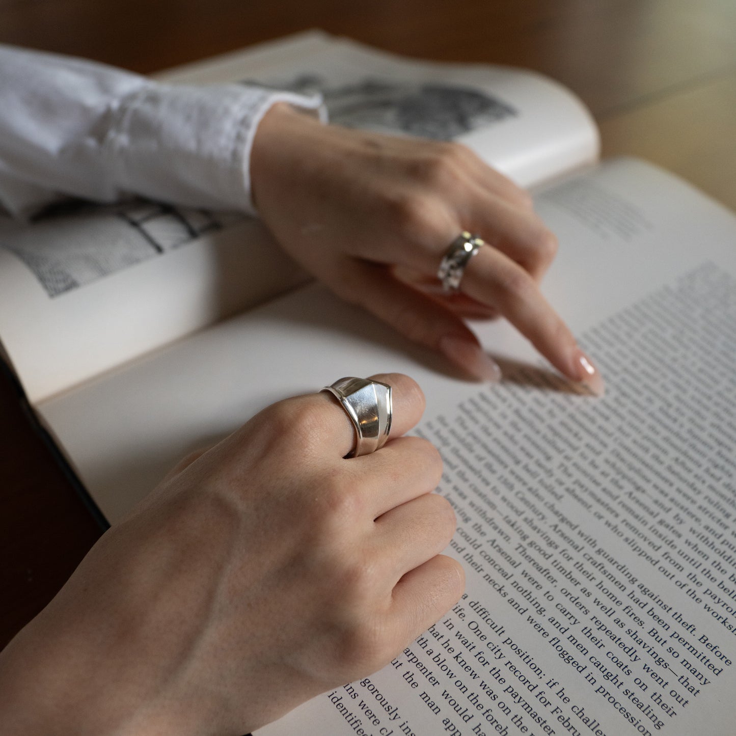 Armor Ring Wide - Sterling Silver