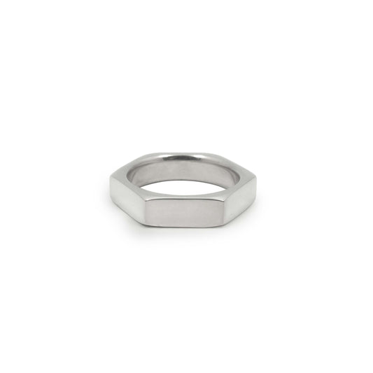 Hex Ring Medium - Sterling Silver - Futaba Hayashi