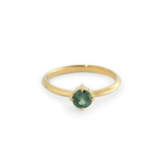 Knife Edge Sapphire Ring - 14k yellow gold - Futaba Hayashi