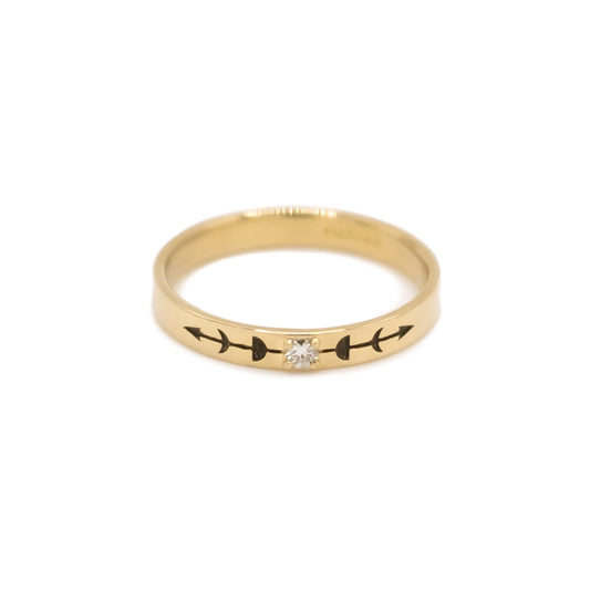 Moon Phases Ring - 14k yellow gold