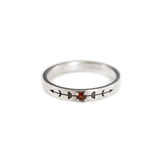 Moon Phase Ring - Sterling Silver
