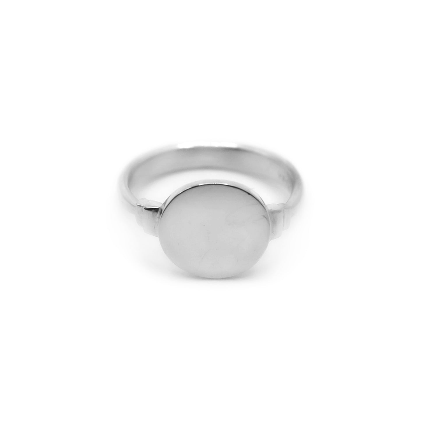 Keepsake Round Signet Ring - Sterling Silver