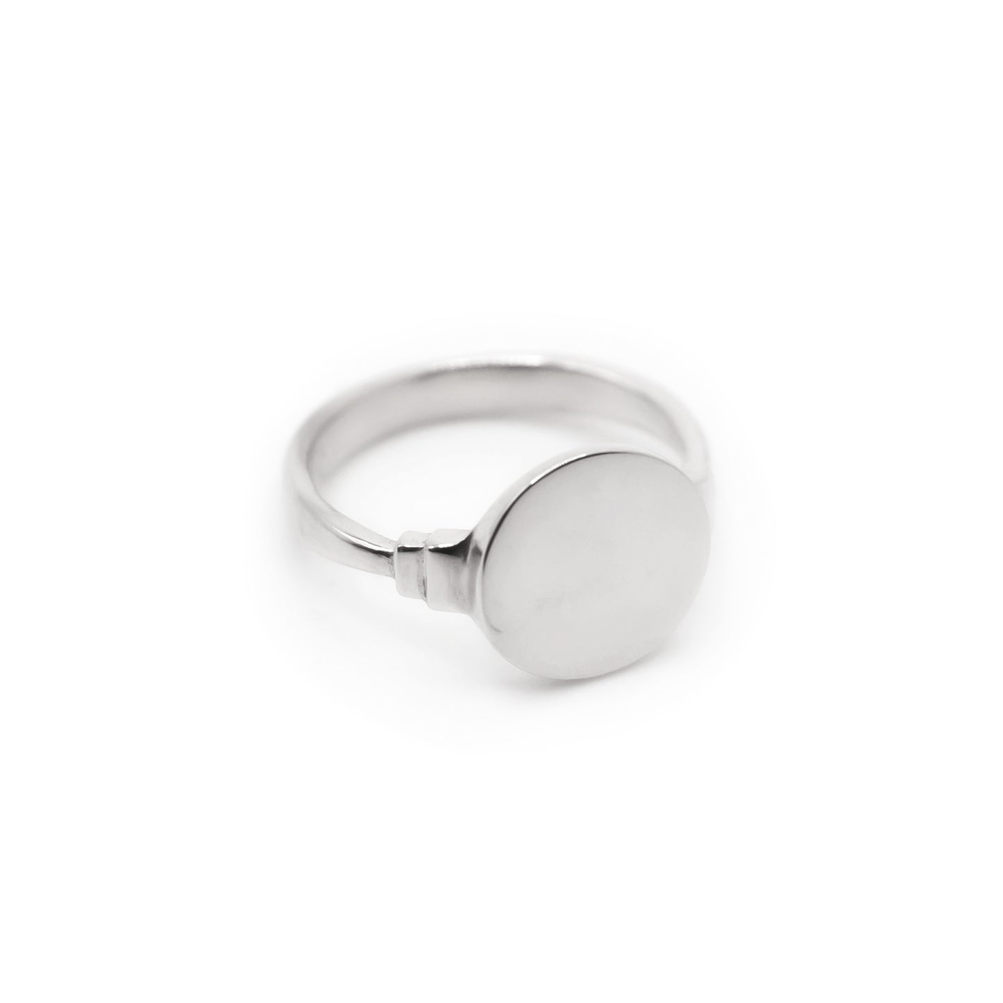 Keepsake Round Signet Ring - Sterling Silver
