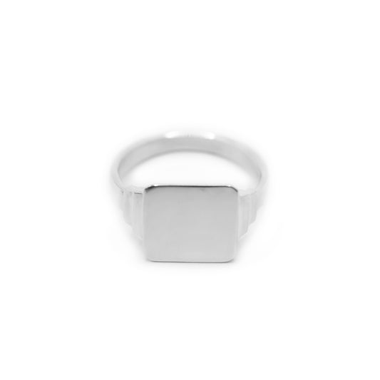 Keepsake Square Signet Ring - Sterling Silver