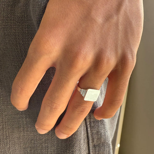 Keepsake Square Signet Ring - Sterling Silver
