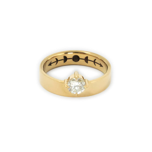 Sunrise Diamond Ring - 14k yellow gold - Futaba Hayashi
