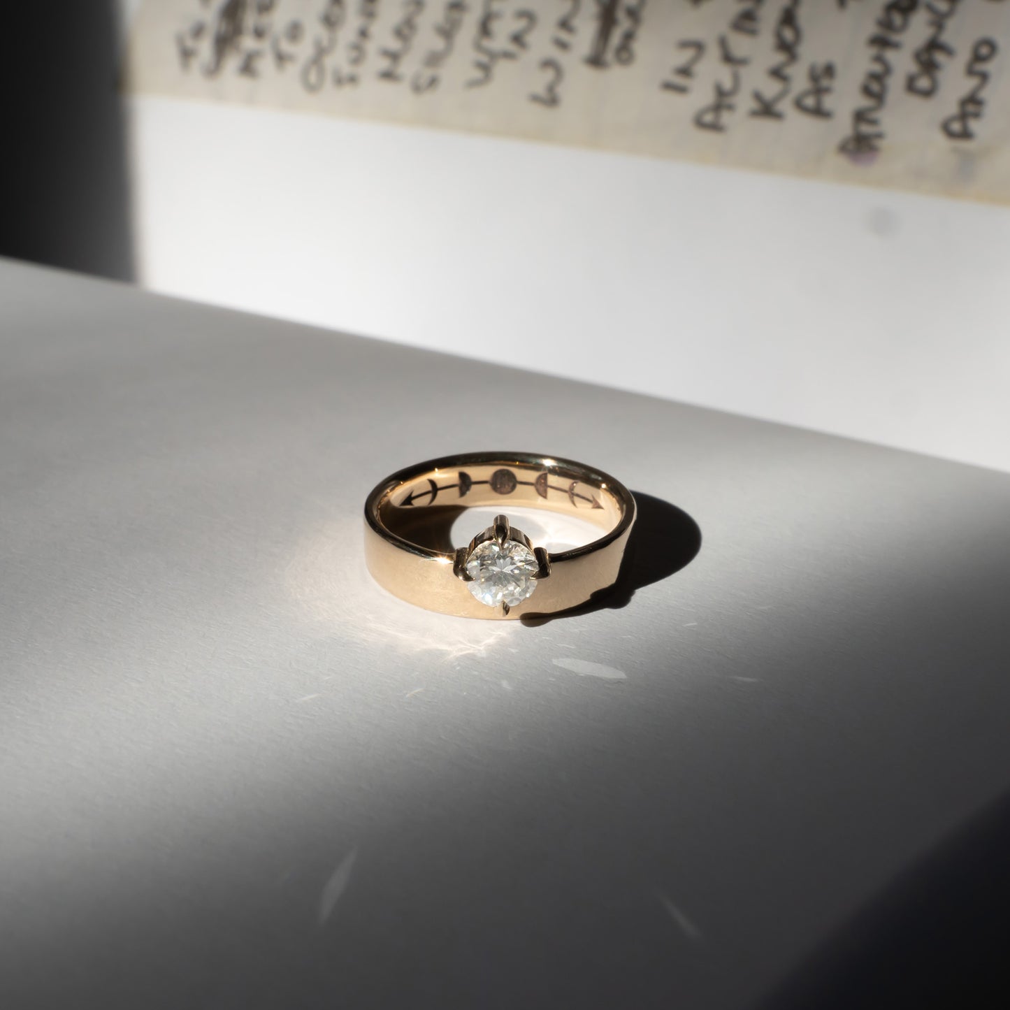 Sunrise Diamond Ring - 14k yellow gold - Futaba Hayashi