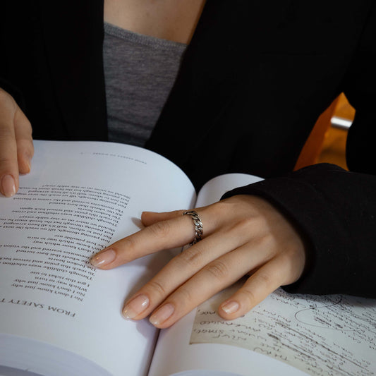 Havana - Cuban Chain Ring in Sterling Silver - Futaba Hayashi