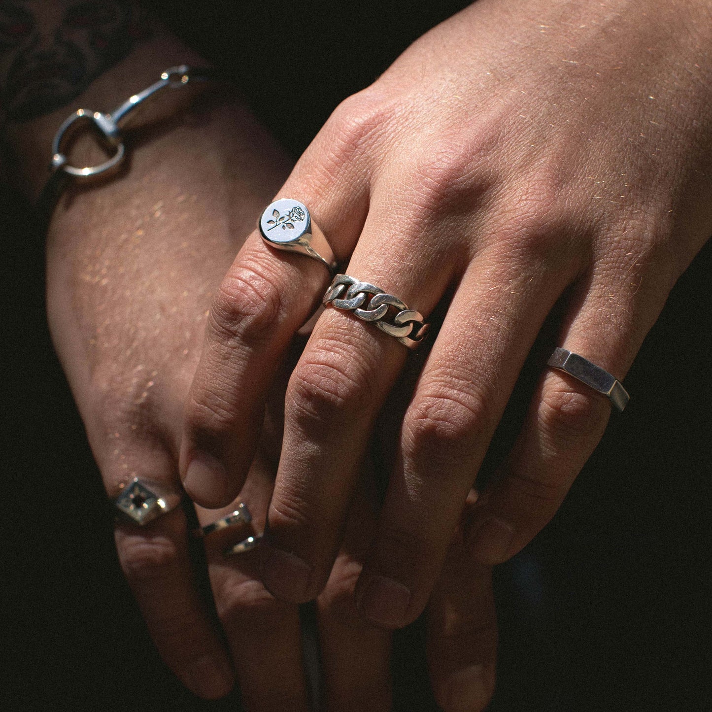 Rose Signet Ring in Sterling Silver - Futaba Hayashi