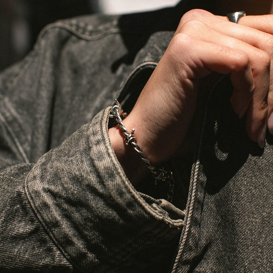 Barbed Wire Bracelet - Sterling Silver - Futaba Hayashi