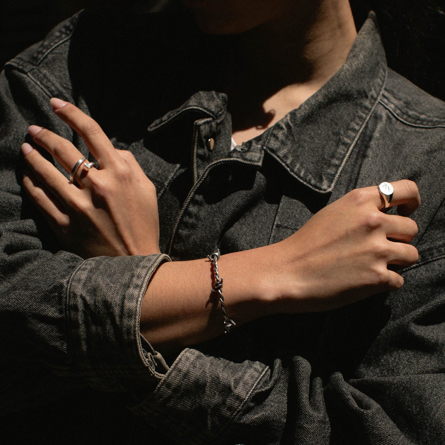 Barbed Wire Bracelet - Sterling Silver - Futaba Hayashi