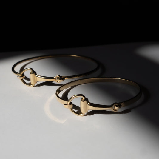 Snaffle Bit Bracelet Small - 14k yellow gold - Futaba Hayashi