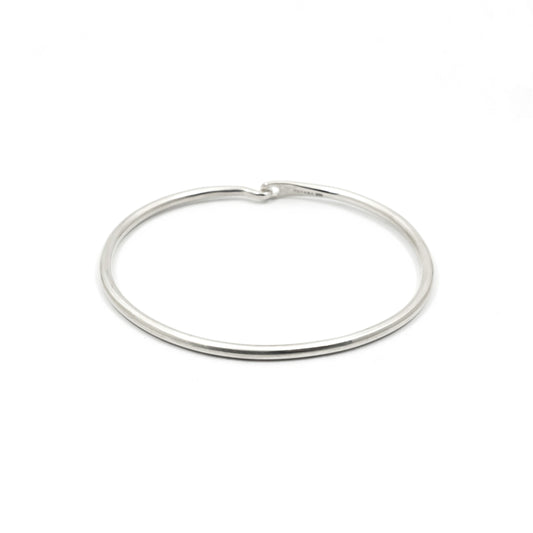 Minimalist Band Bracelet Skinny Round - Sterling Silver - Futaba Hayashi