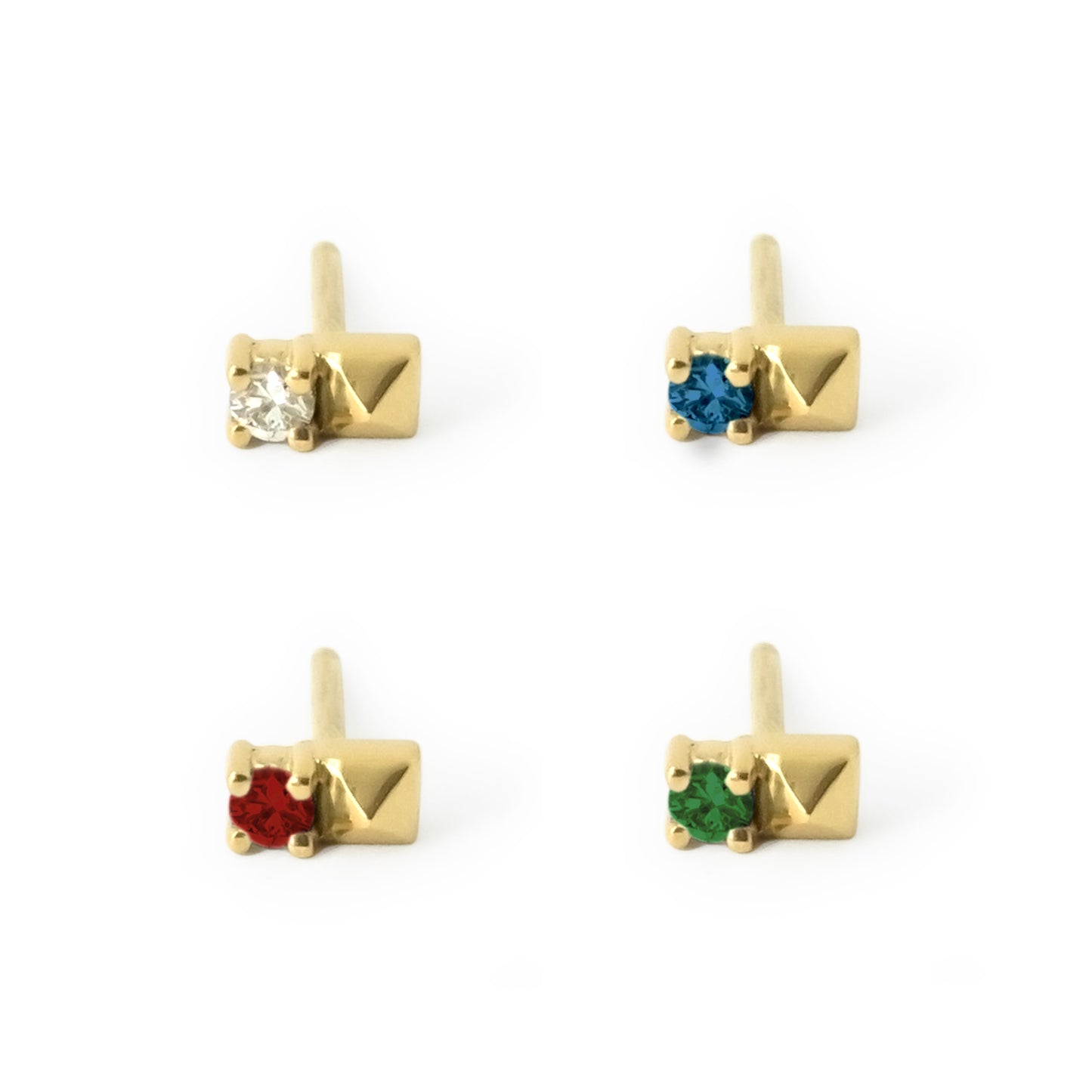 Debbie Counterbalance Stud Earring - 14k Yellow Gold - Futaba Hayashi