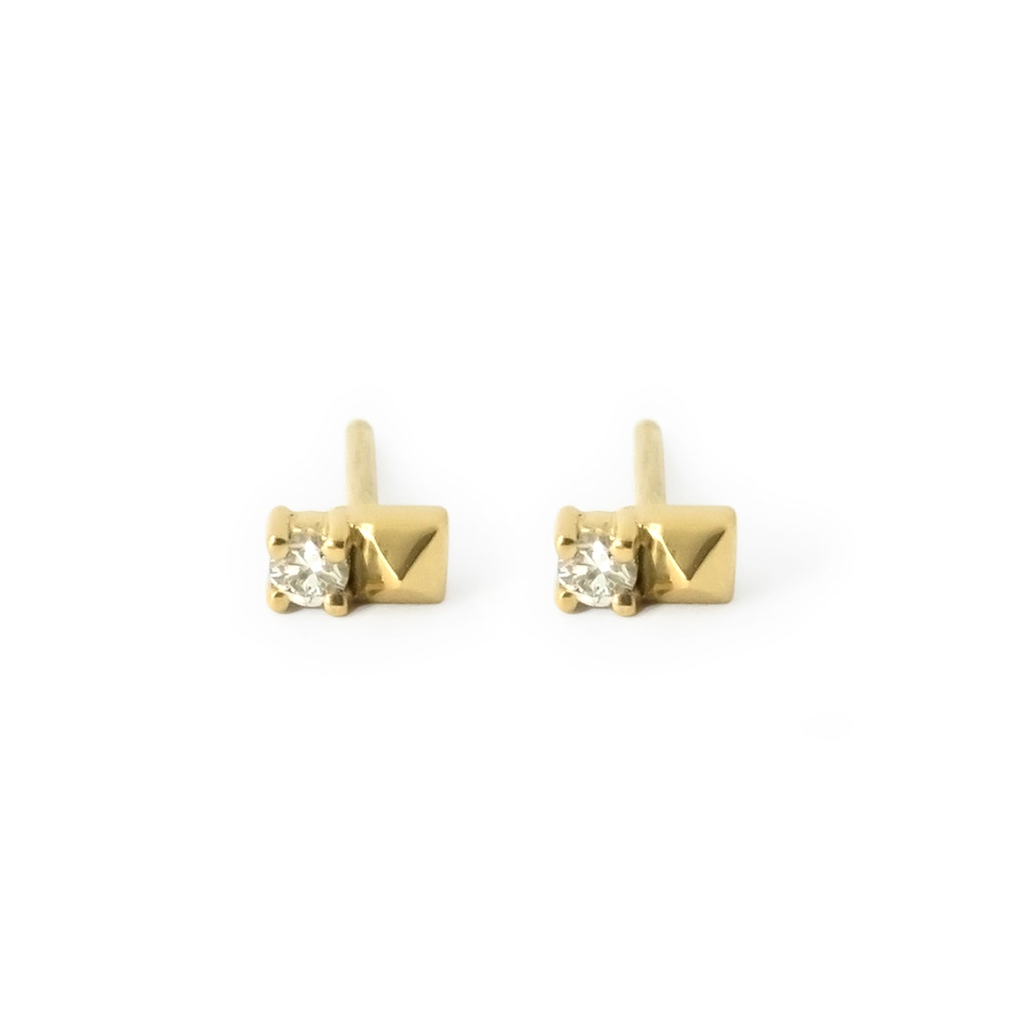 Debbie Spike Diamond Stud Earring - 14k Yellow Gold - Futaba Hayashi