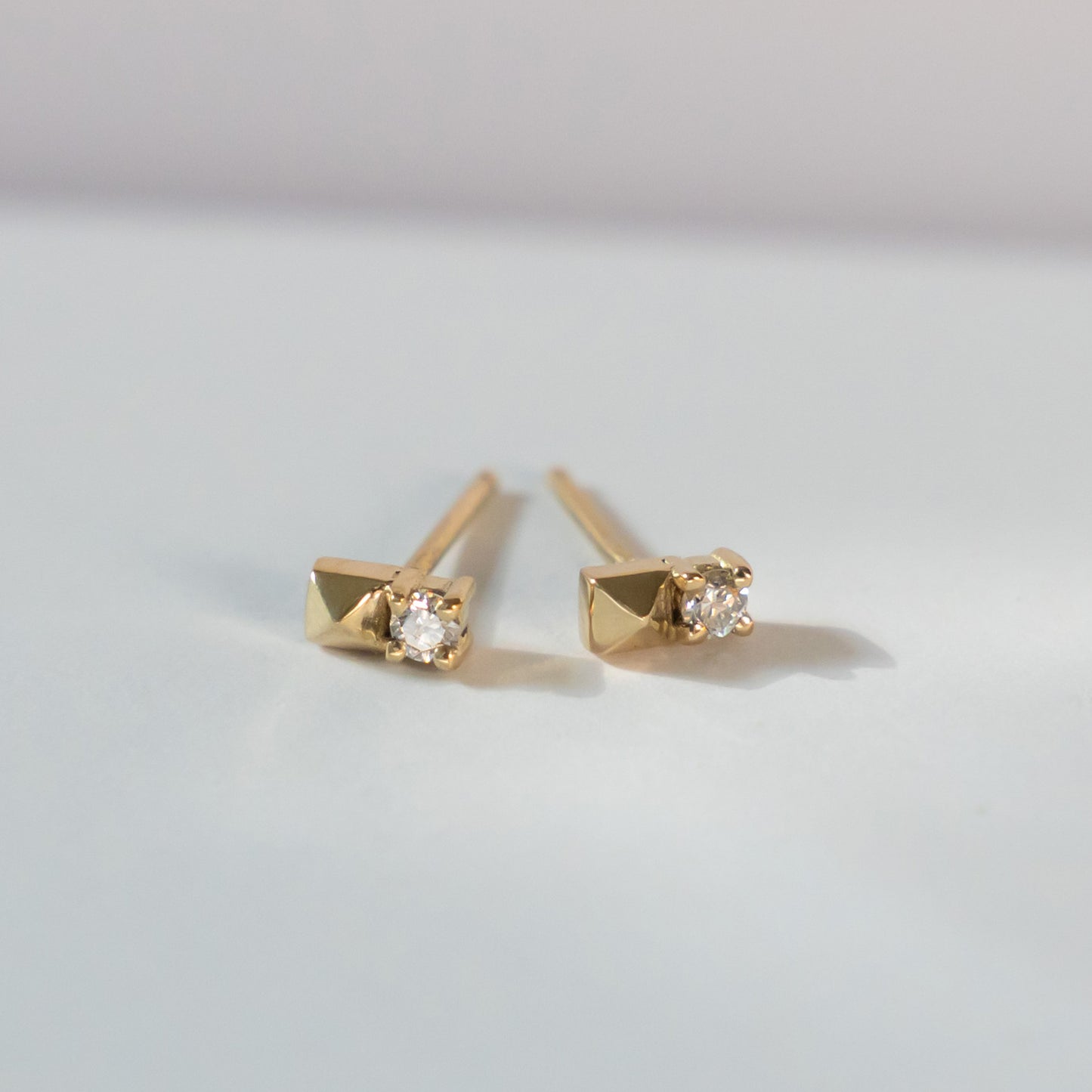 Debbie Spike Diamond Stud Earring - 14k Yellow Gold - Futaba Hayashi