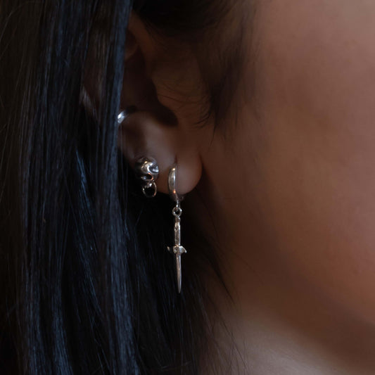 Switchblade Earring Small - Sterling Silver - Futaba Hayashi