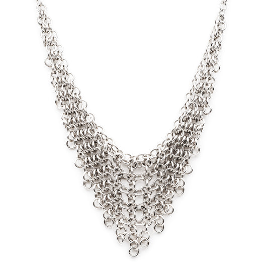 Guardian Chainmail Necklace - Sterling Silver - Futaba Hayashi
