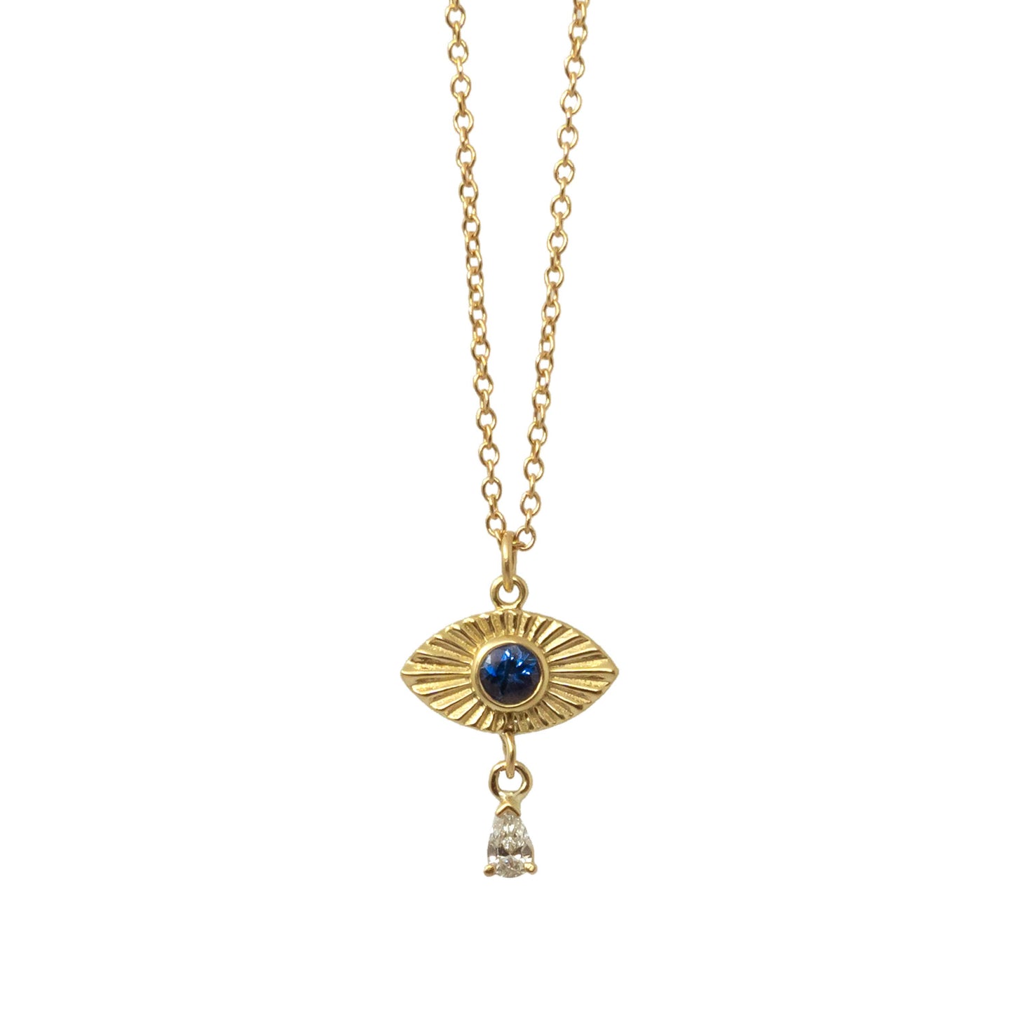 Vision Teardrop Necklace - 14K Yellow Gold