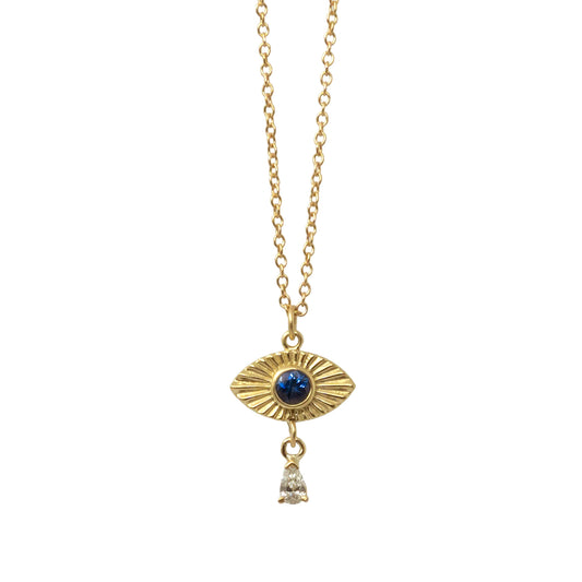 Vision Teardrop Necklace - 14K Yellow Gold - Futaba Hayashi