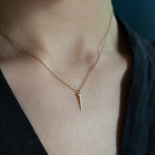Tough as Nails Diamond Necklace - 14K Yellow Gold - Futaba Hayashi