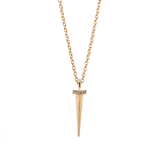 Tough as Nails Diamond Necklace - 14K Yellow Gold - Futaba Hayashi