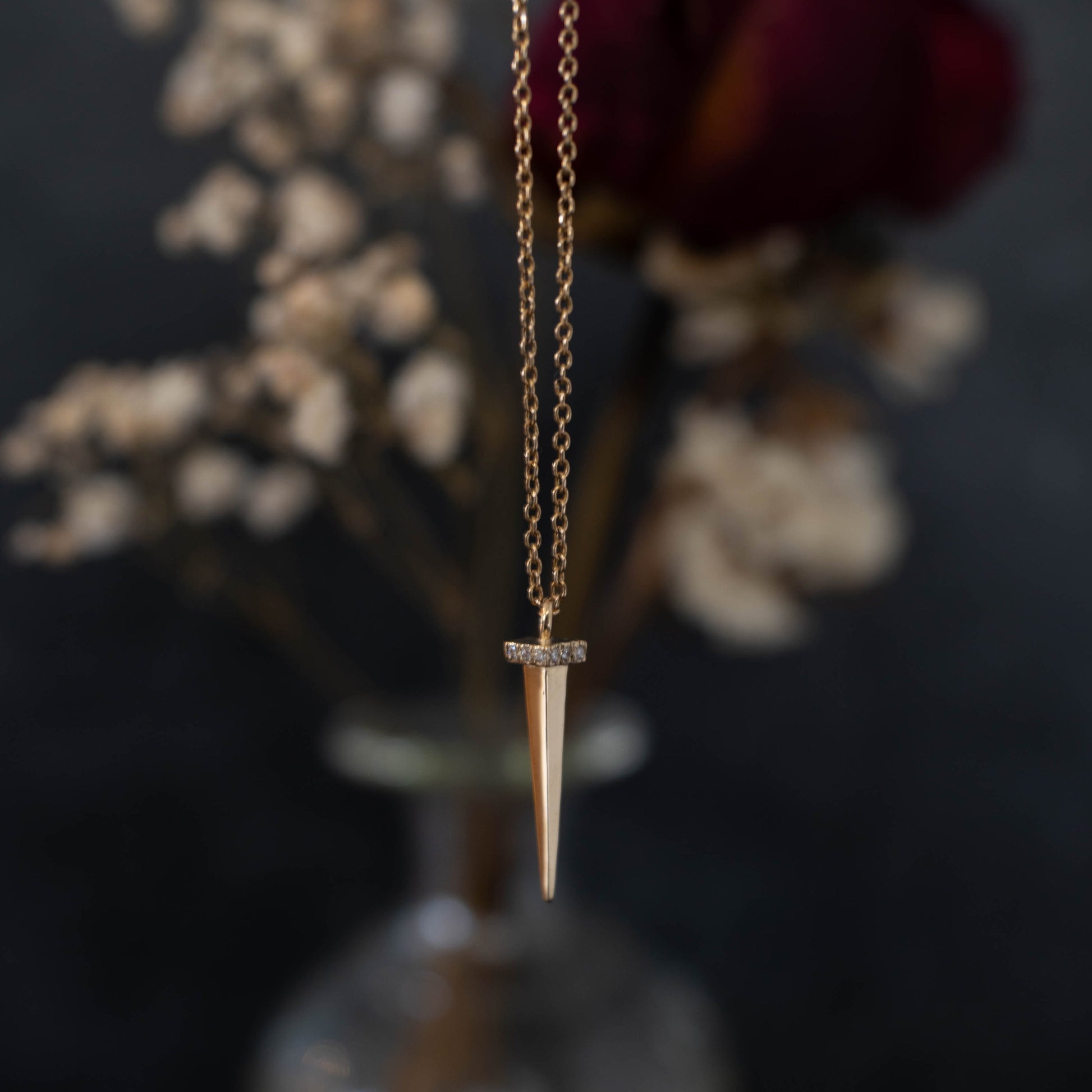 Tough as Nails Diamond Necklace  - 14K Yellow Gold - Futaba Hayashi
