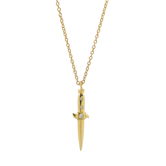 Switchblade Necklace - 14k Yellow Gold - Futaba Hayashi