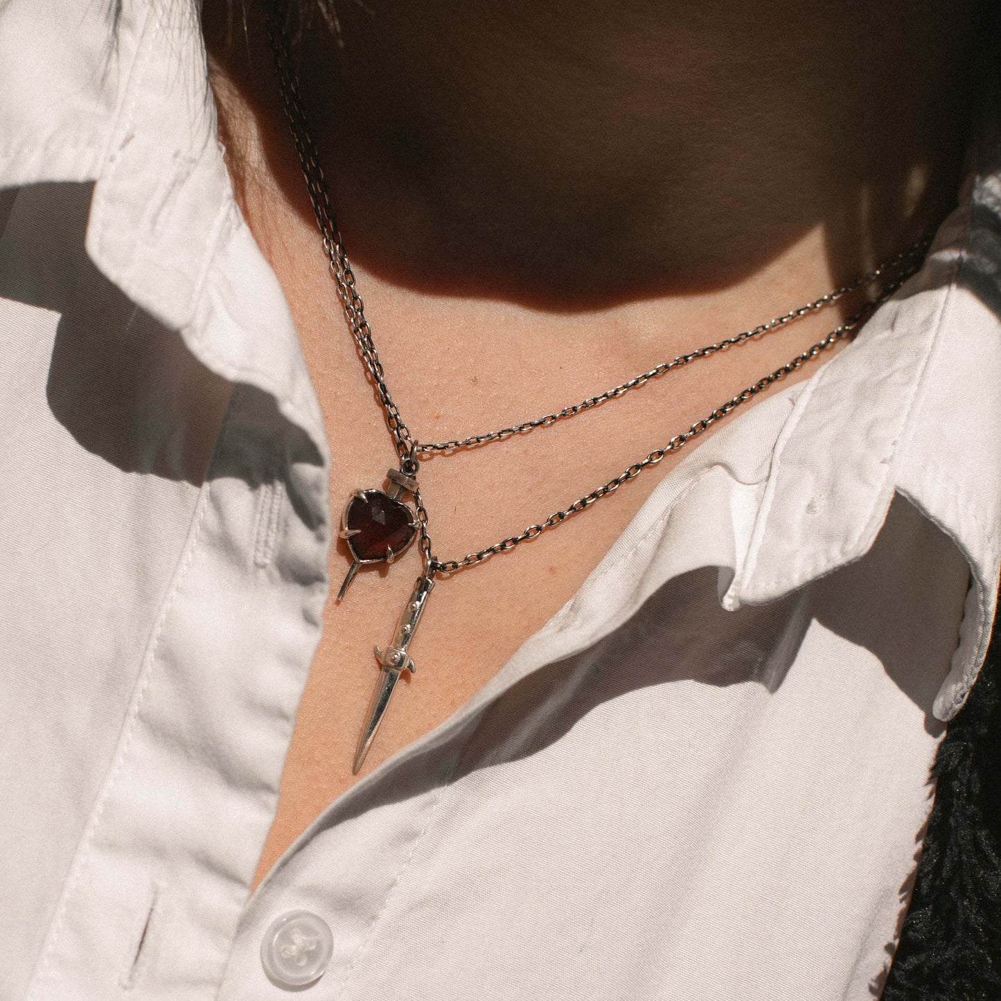 Switchblade Necklace - Sterling Silver