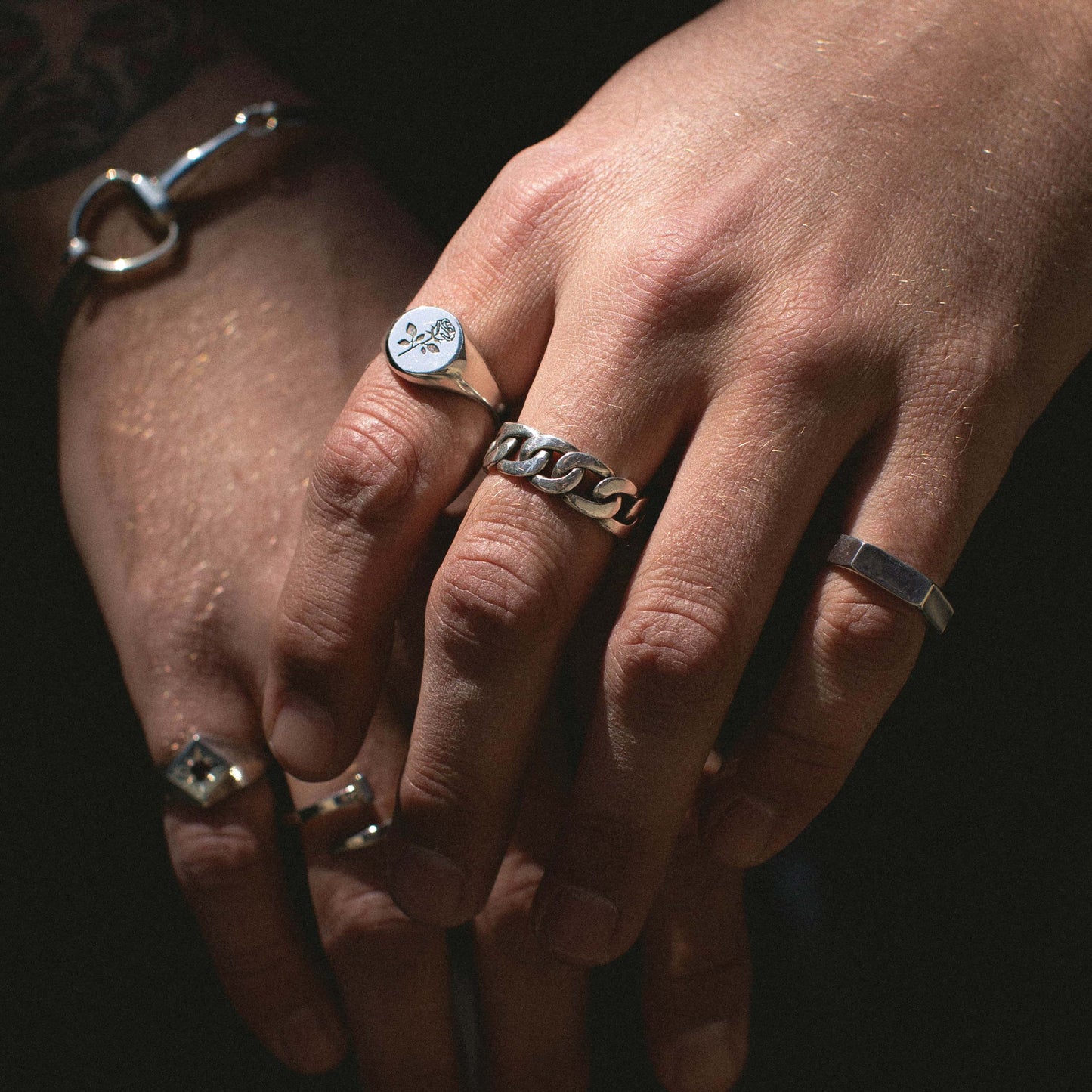 Cubano - Bold Cuban Chain Ring in Sterling Silver - Futaba Hayashi