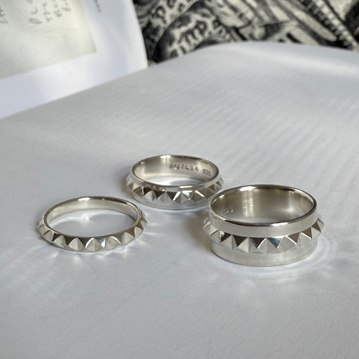 Debbie Medium Wide Ring - Sterling Silver