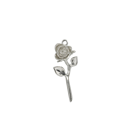 Rose Pendant(Charm Only) - Sterling Silver - Futaba Hayashi