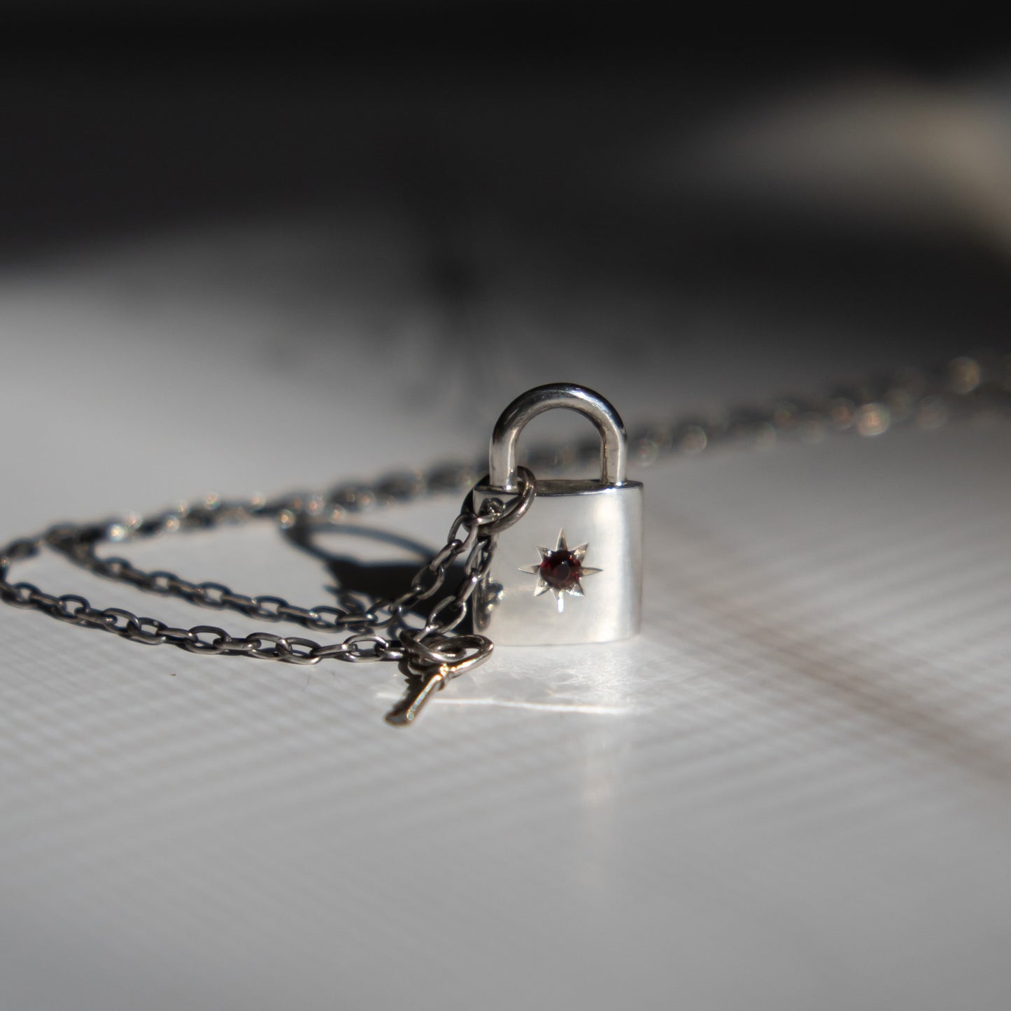 North Star Padlock Pendant(Charm Only) - Sterling Silver - Futaba Hayashi