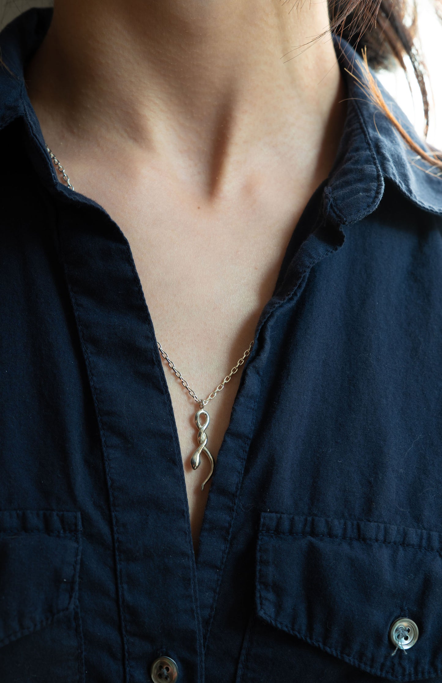 Snake Necklace - Sterling Silver - Futaba Hayashi