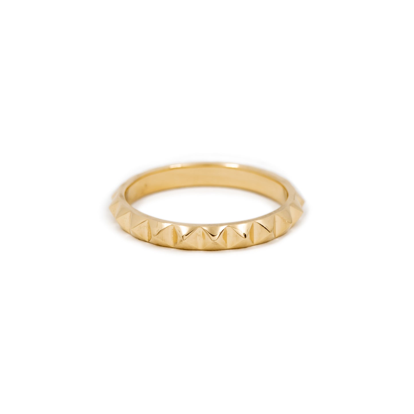 Debbie - Pyramid Spike Ring in 14k yellow gold - Futaba Hayashi