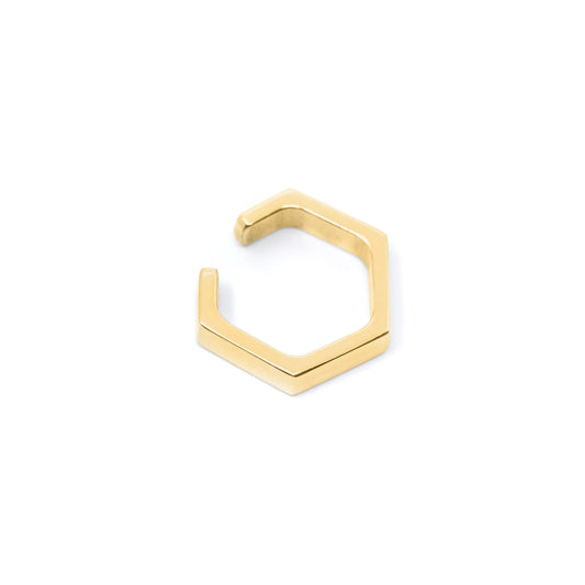 Hex Ear Cuff Bold - 14k Yellow Gold - Futaba Hayashi