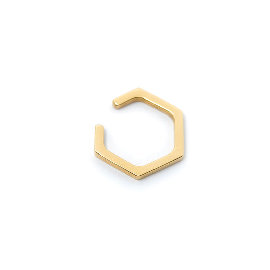 Hex Ear Cuff - 14k Yellow Gold - Futaba Hayashi