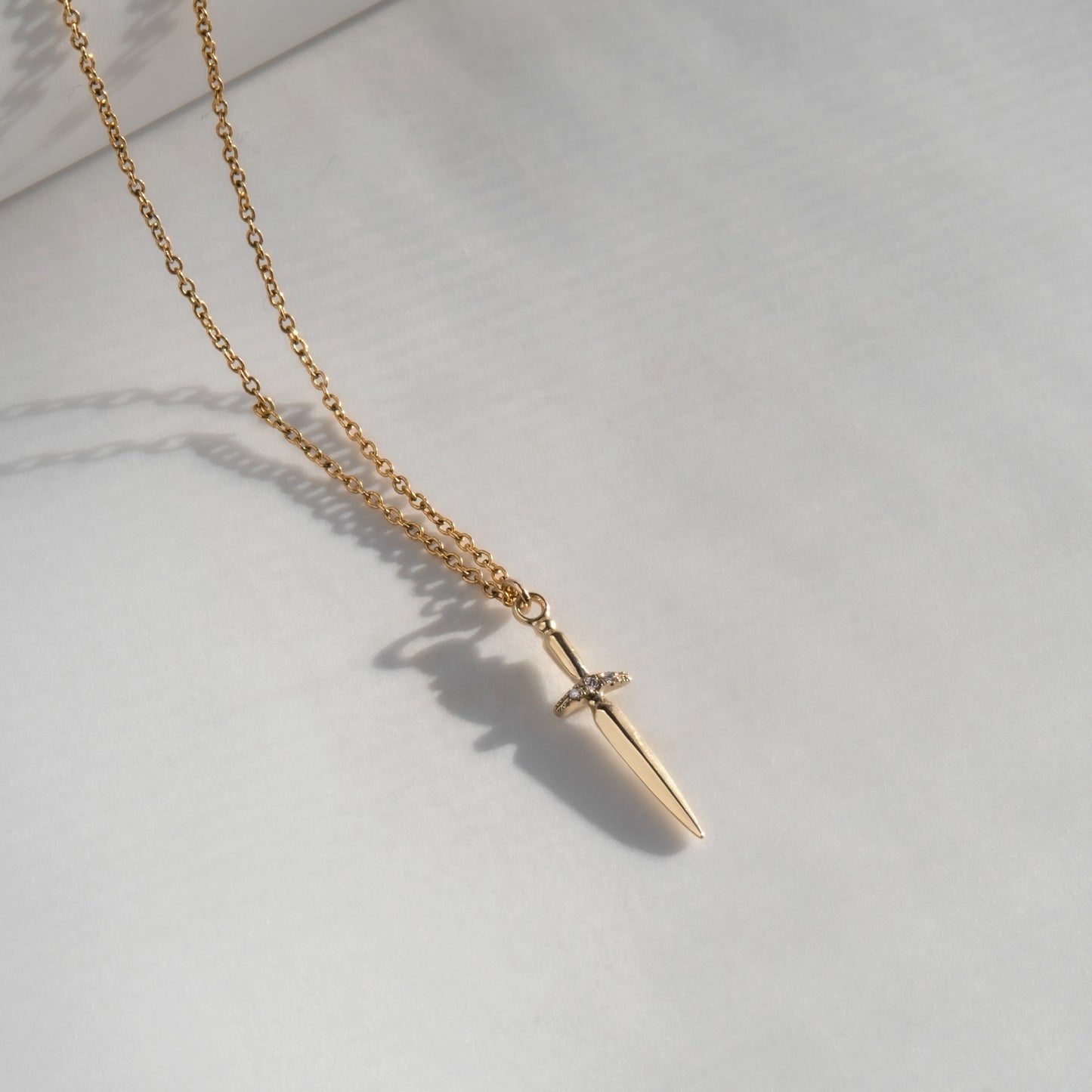 Dagger Necklace - 14k Yellow Gold - Futaba Hayashi