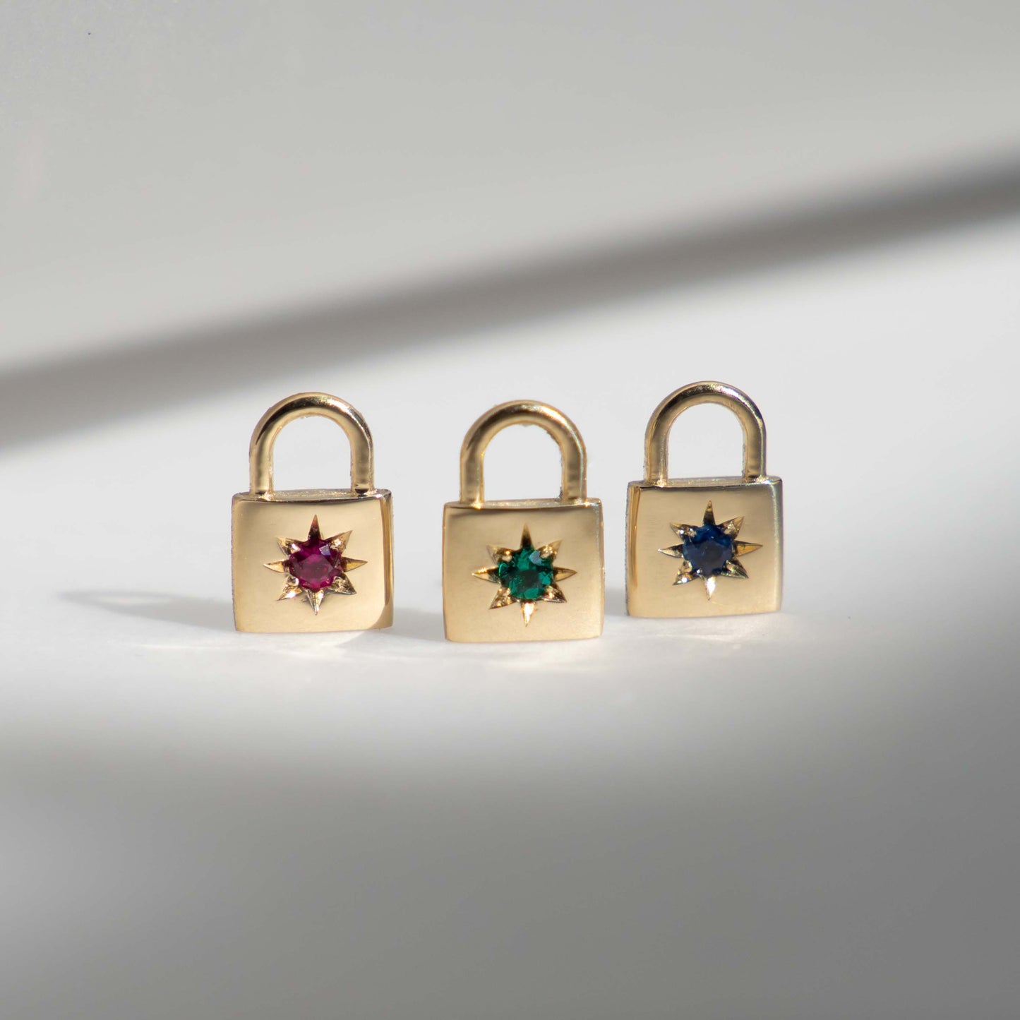 North Star Padlock Necklace - 14k Yellow Gold - Futaba Hayashi