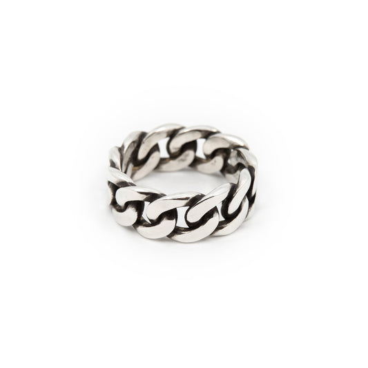 Cubano - Bold Cuban Chain Ring in Sterling Silver - Futaba Hayashi