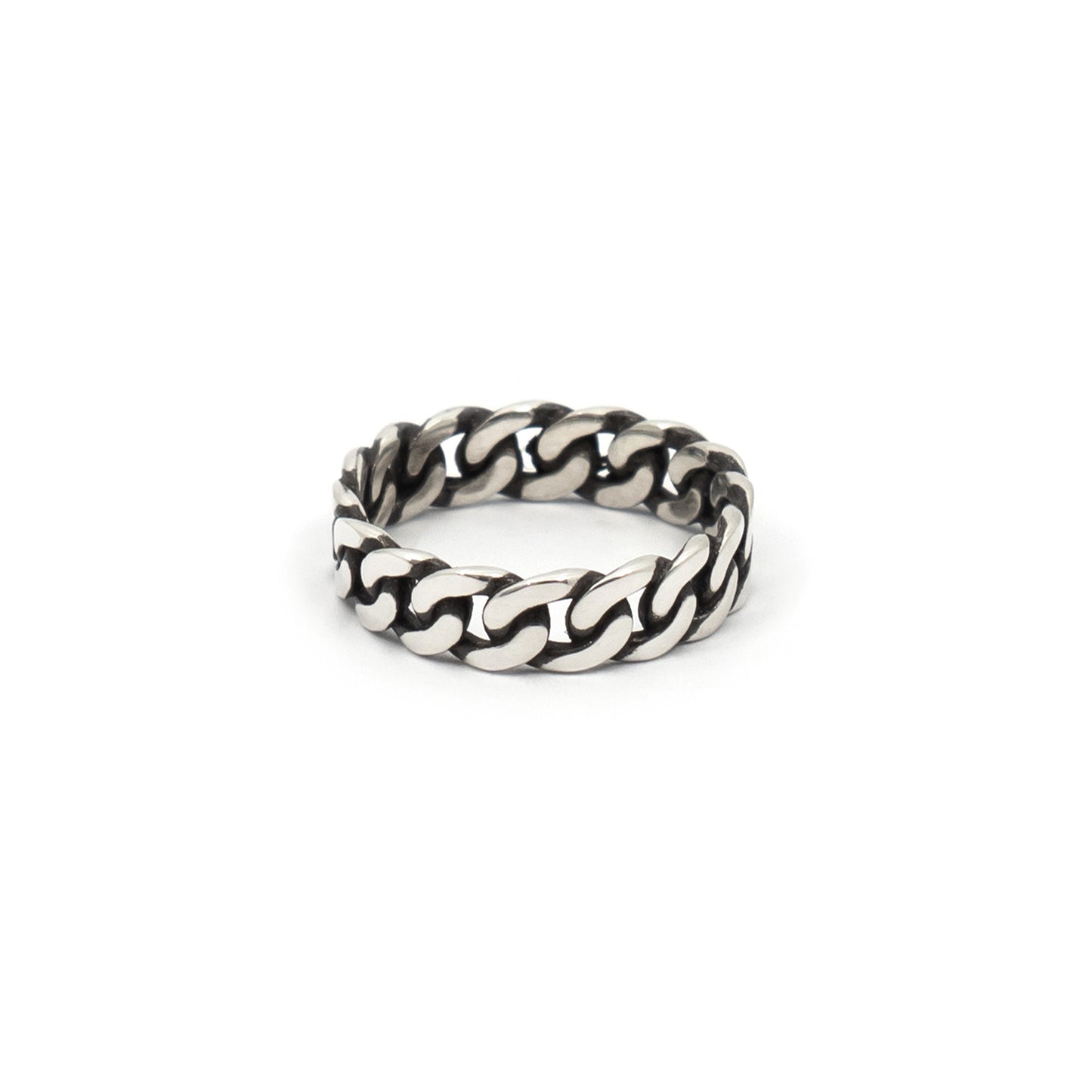 Havana - Cuban Chain Ring in Sterling Silver - Futaba Hayashi